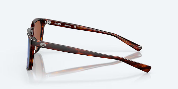 Costa Sullivan Sunglasses - Matte Tortoise/Green Mirror Costa Del Mar