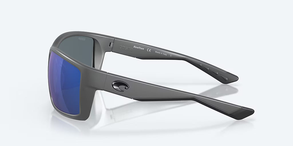 Costa Reefton Sunglasses - Matte Gray/Blue Mirror Costa Del Mar