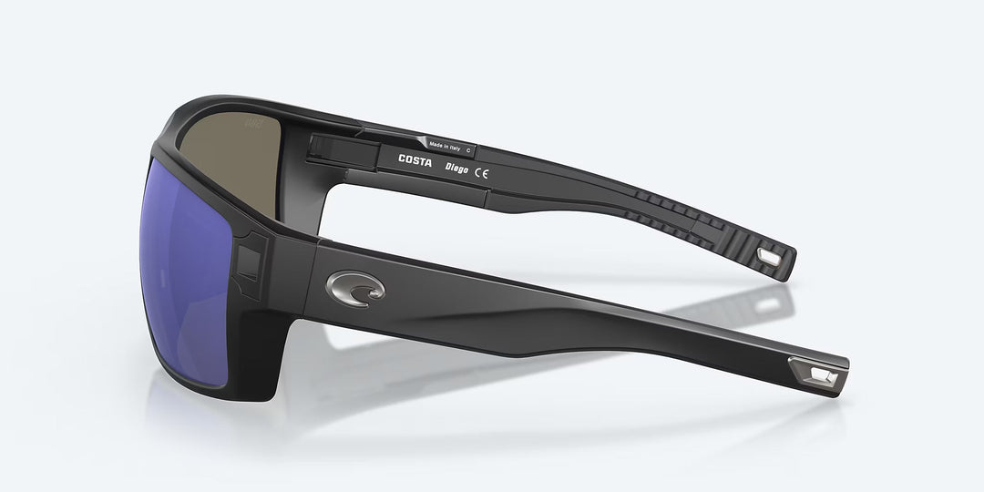 Costa Diego Matte Black Blue Mirror - 580P Costa Del Mar