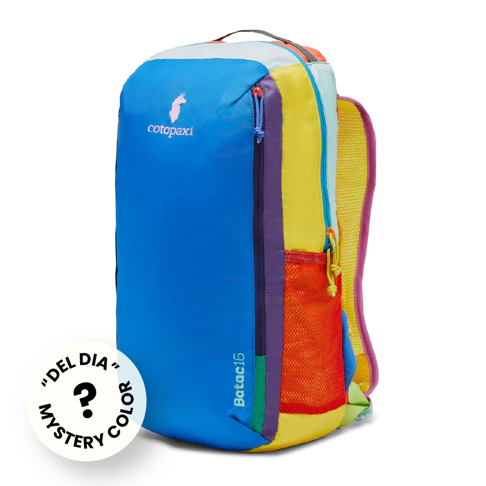 cotopaxi colorful backpack Cotopaxi Batac 16L Backpack Del Dia (Mystery Colors)*