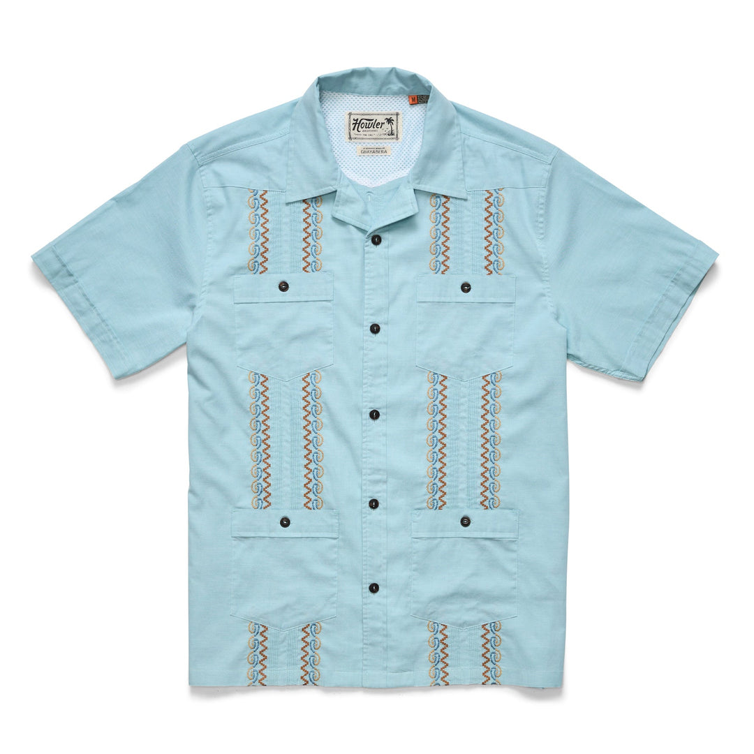 Howler Brothers Men's Guayabera Shirt Short Sleeve Howler Brothers