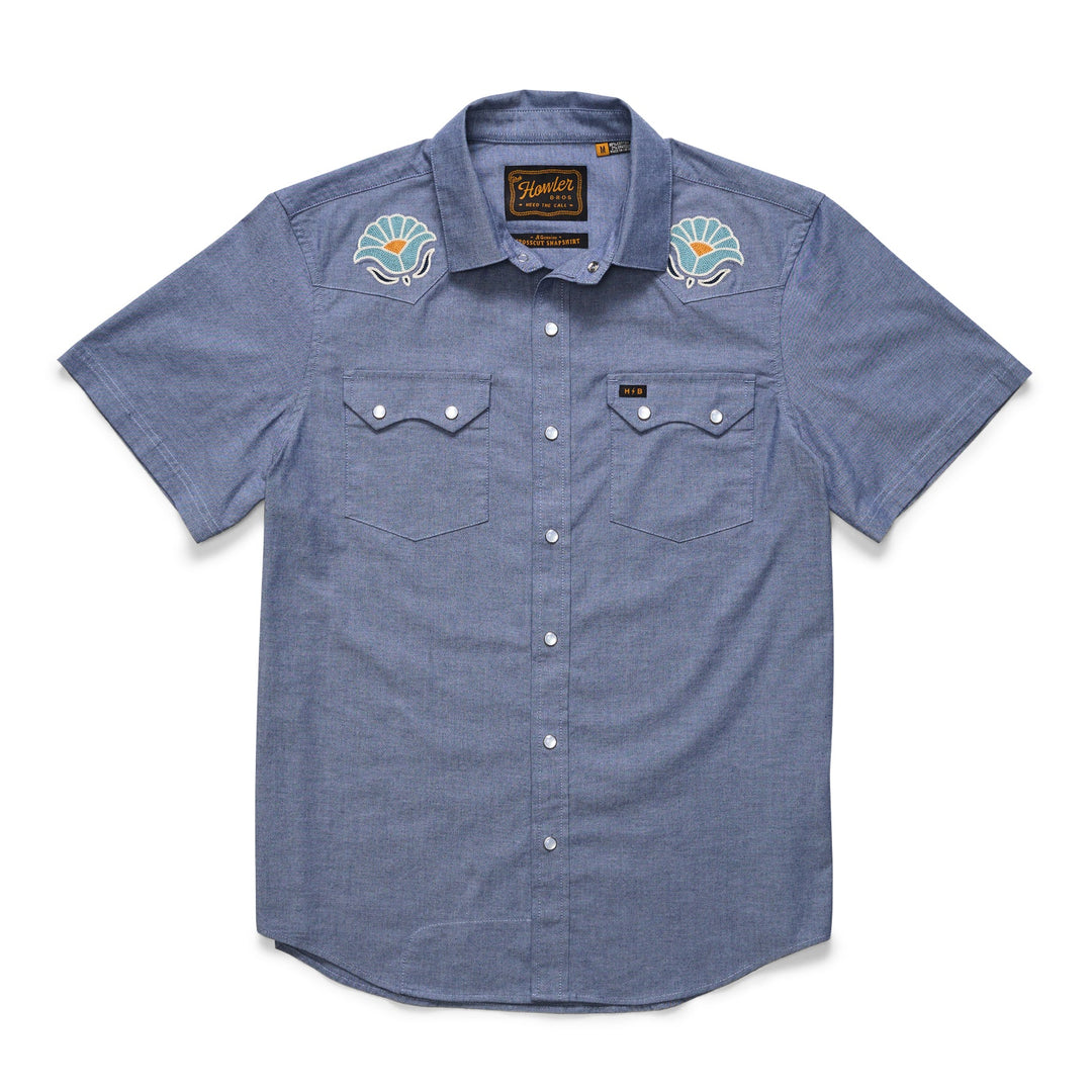 Howler Brothers Men's Crosscut Deluxe Snapshirt Short Sleeve Howler Brothers