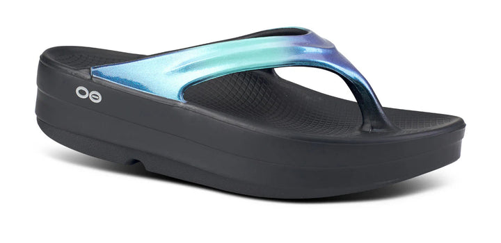 OOFOS Women's OOmega OOlala Luxe Sandal OOFOS