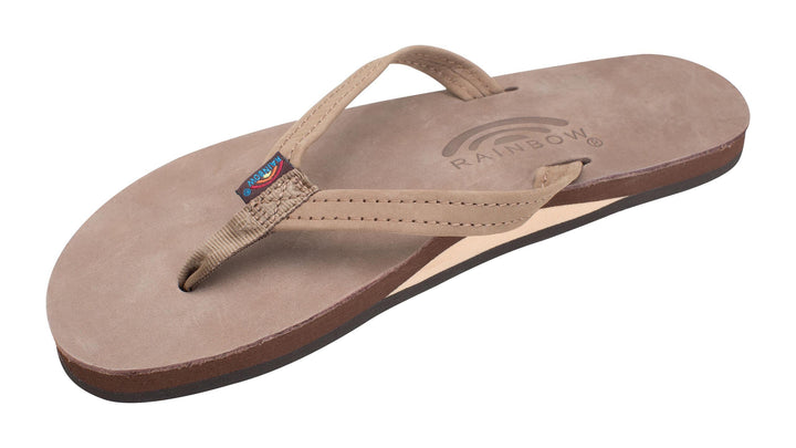 Rainbow Sandals Women's Single Layer Leather Narrow Strap Rainbow Sandals