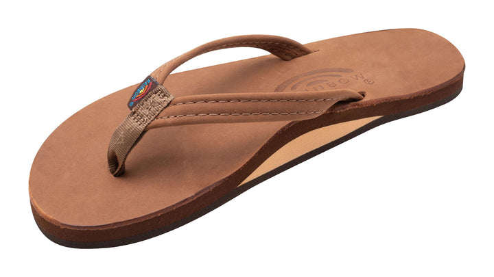 Rainbow Sandals Women's Single Layer Leather Narrow Strap Rainbow Sandals