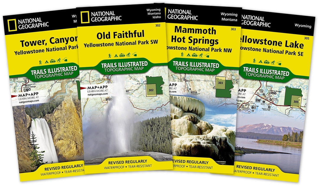 Yellowstone National Park Map Pack Bundle National Geographic