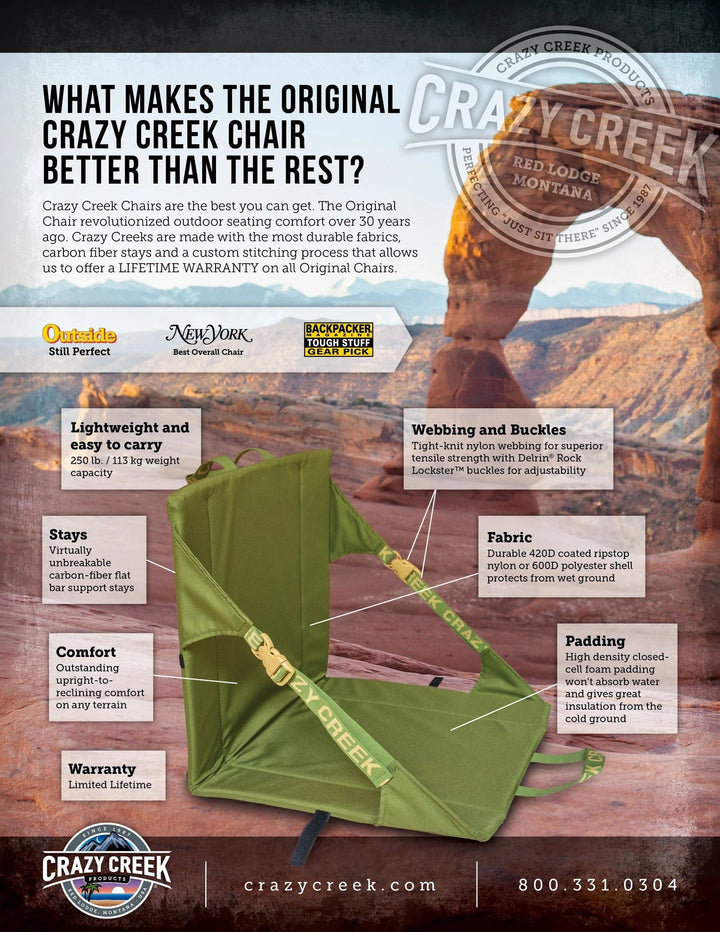 Crazy Creek Original Chair Crazy Creek
