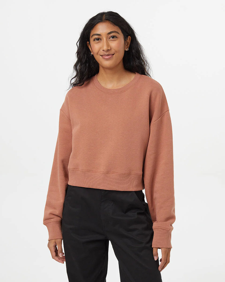 Tentree Women's TreeFleece Oversized Cropped Crew Tentree
