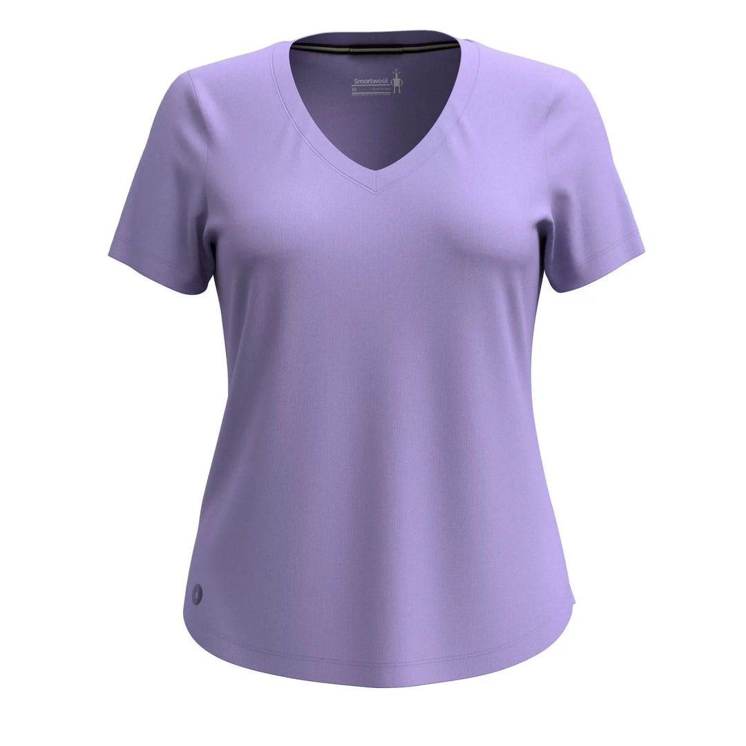 Smartwool Women's Active Ultralite V-Neck Short Sleeve Shirt SmartWool