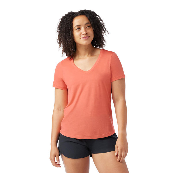 Smartwool Women's Active Ultralite V-Neck Short Sleeve SmartWool