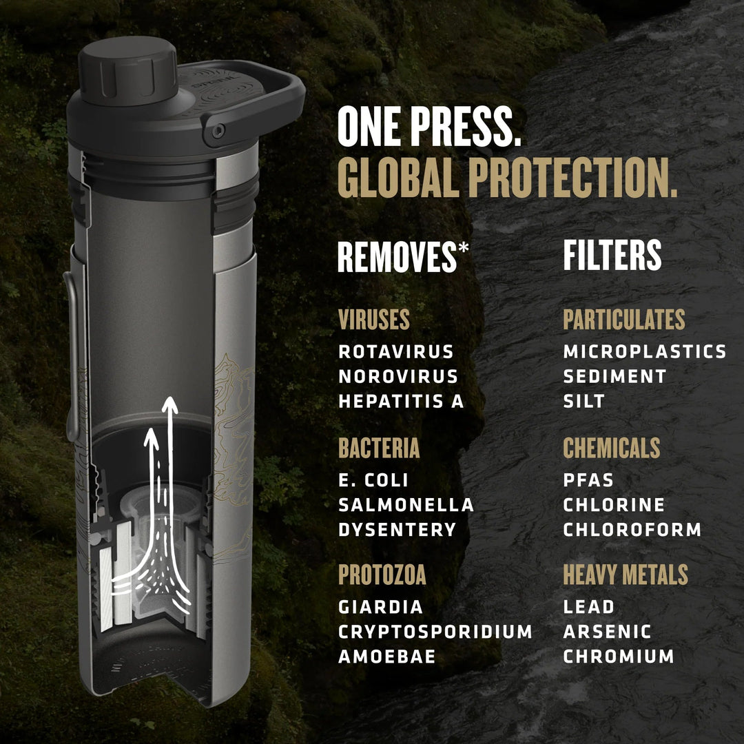 Grayl 16.9oz UltraPress Ti Purifier Bottle Grayl