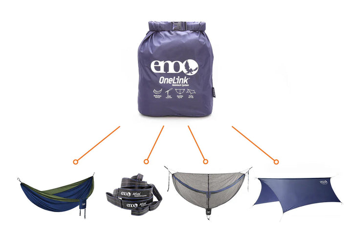 ENO OneLink Hammock System - Navy/Olive Eagles Nest Outfitters