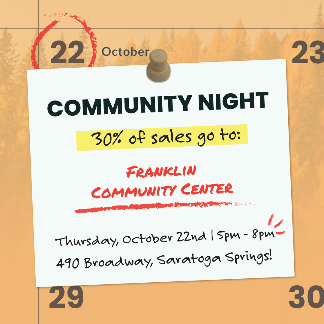 COMMUNITY NIGHT: Franklin Community Center! Saratoga Outdoors