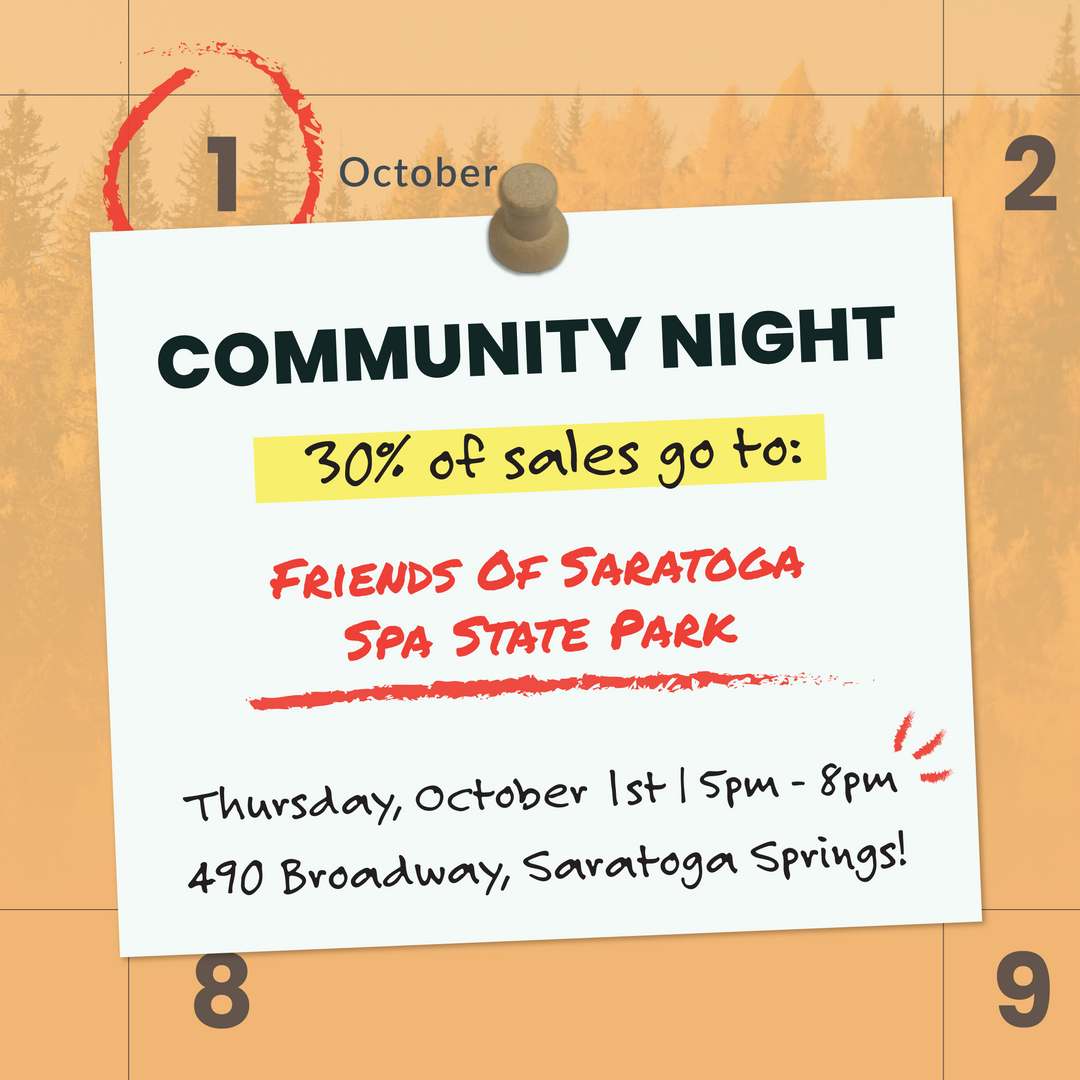 COMMUNITY NIGHT: Friends of Saratoga Spa State Park! Saratoga Outdoors