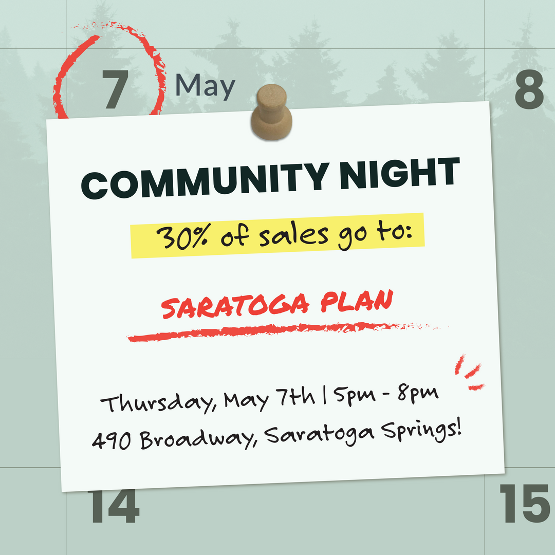COMMUNITY NIGHT, 5/7: Saratoga PLAN! Saratoga Outdoors