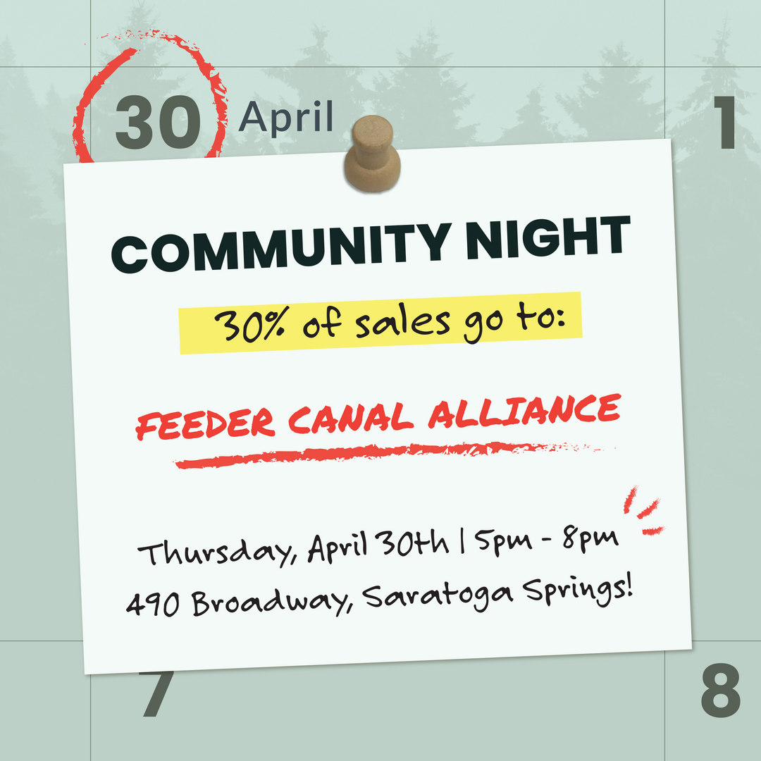 COMMUNITY NIGHT, 4/30: Feeder Canal Alliance! Saratoga Outdoors