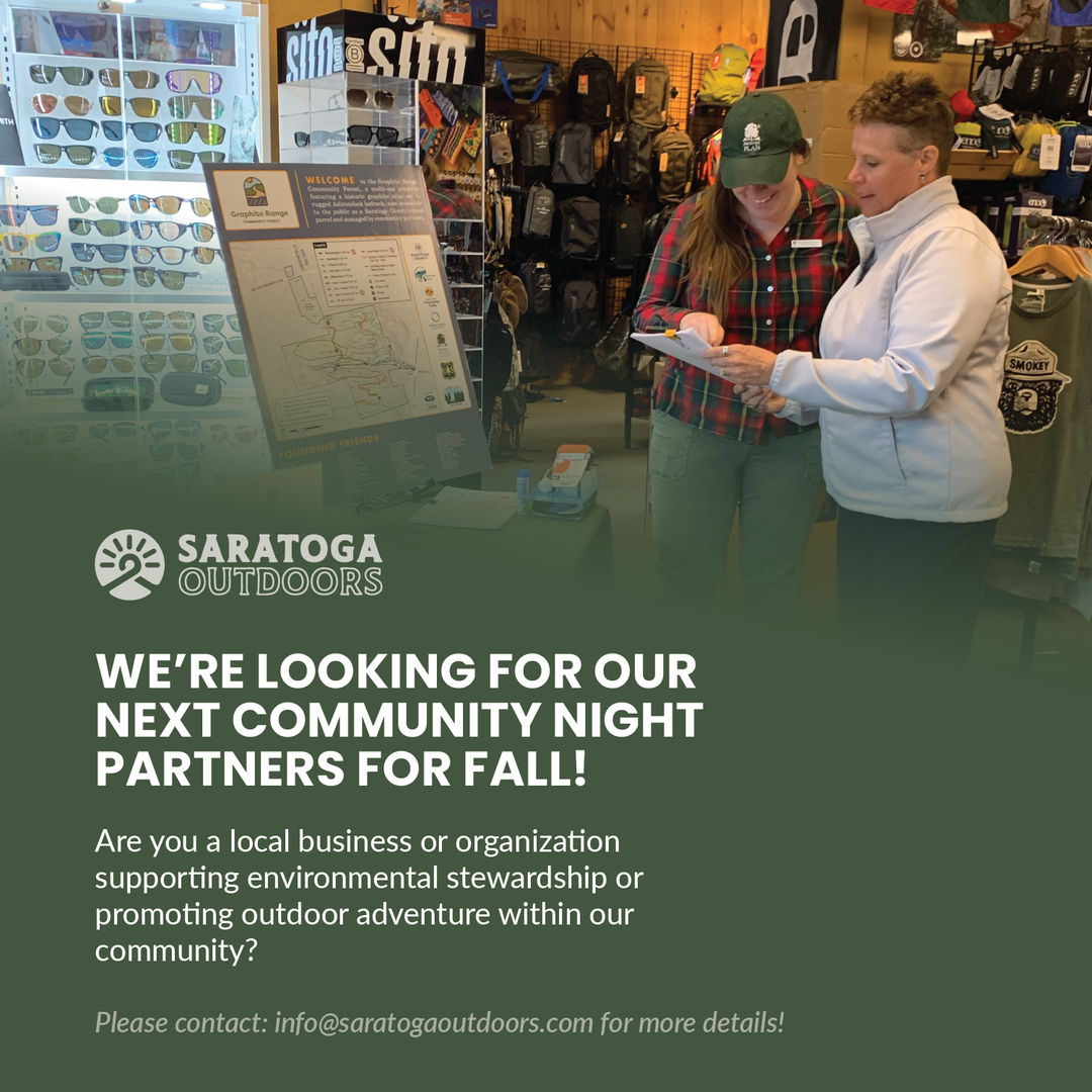 Host a Community Night With Us! Saratoga Outdoors
