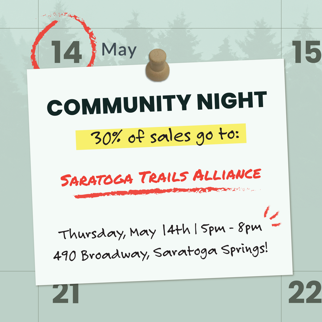 COMMUNITY NIGHT, 5/14: Saratoga Trails Alliance! Saratoga Outdoors