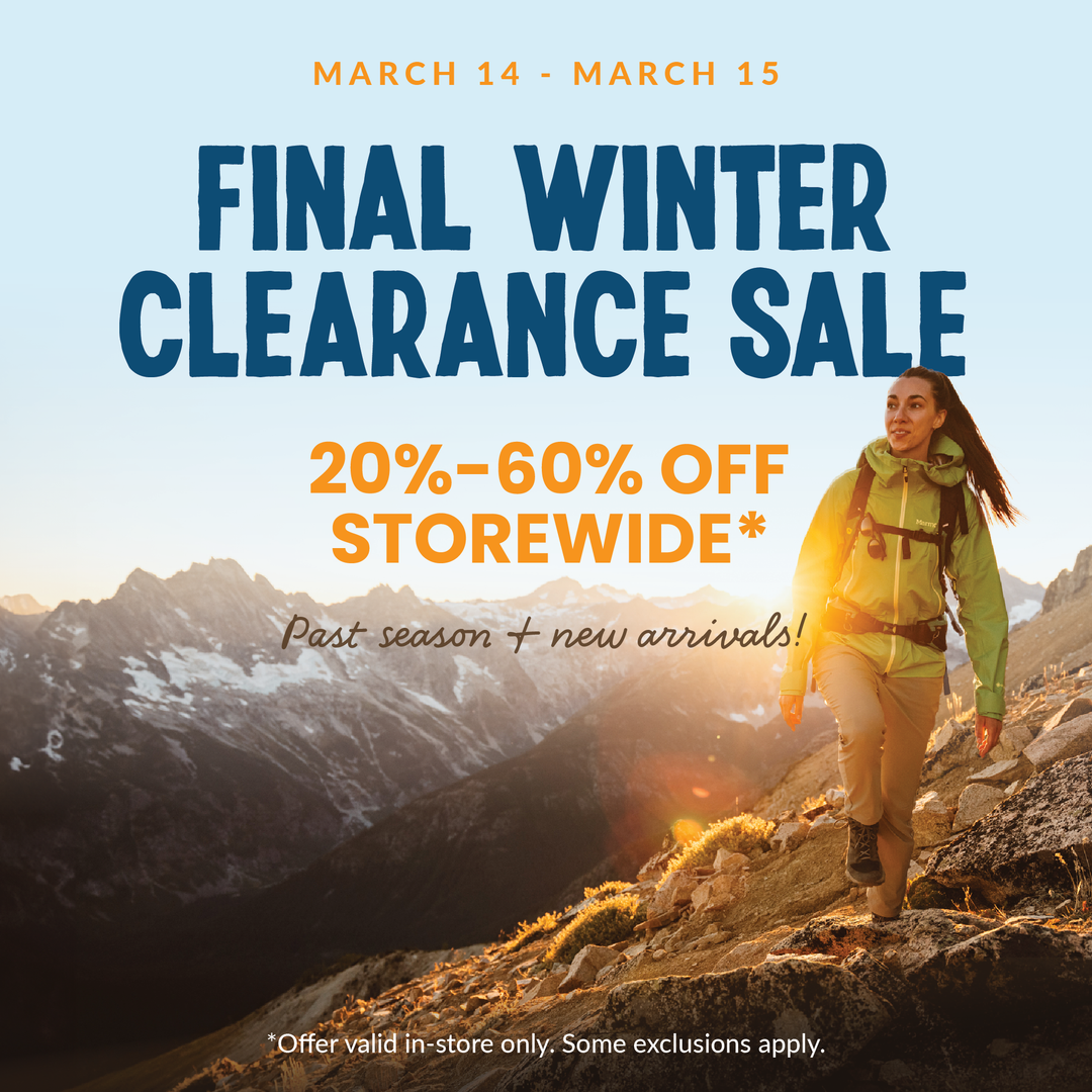 Shop Our Final Winter Clearance Sale this Weekend! Saratoga Outdoors