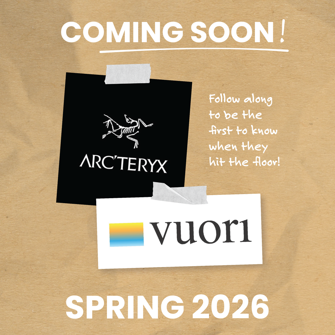 COMING SOON! Arc'teryx & Vuori Apparel!