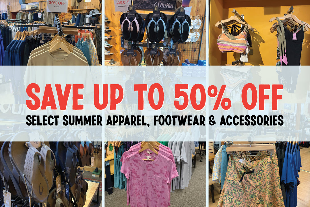 Save 30%-50% Off Select Summer Apparel, Footwear & Accessories!