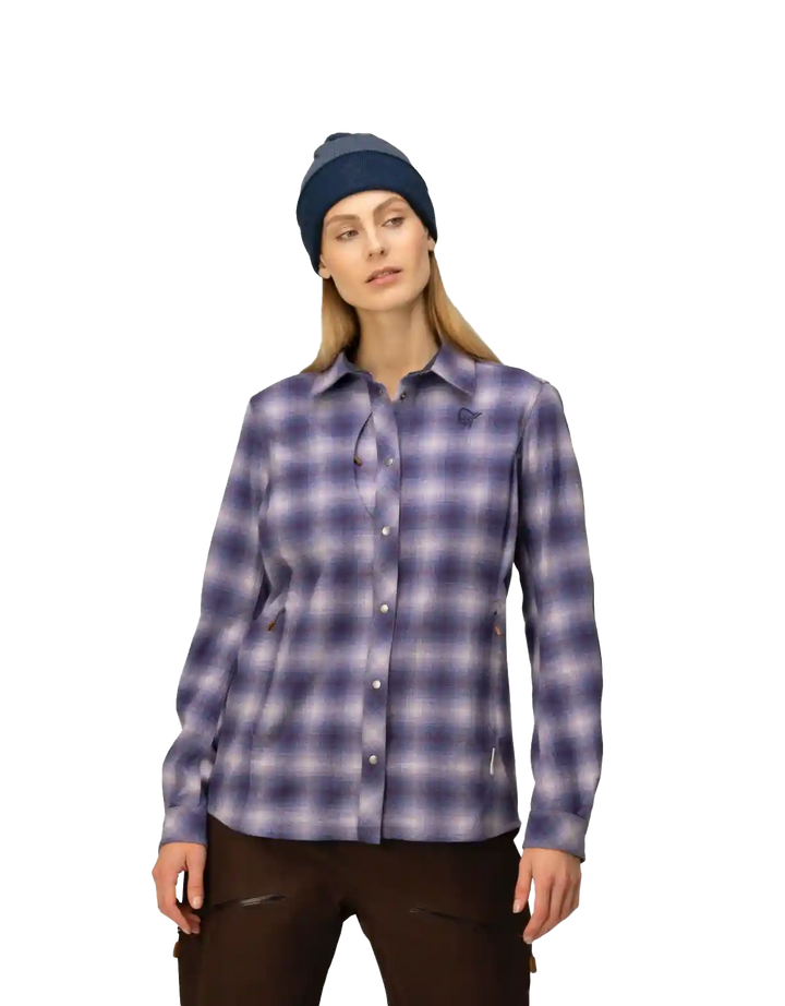 Norrona Women's Tamok Wool Shirt - Saratoga Outdoors