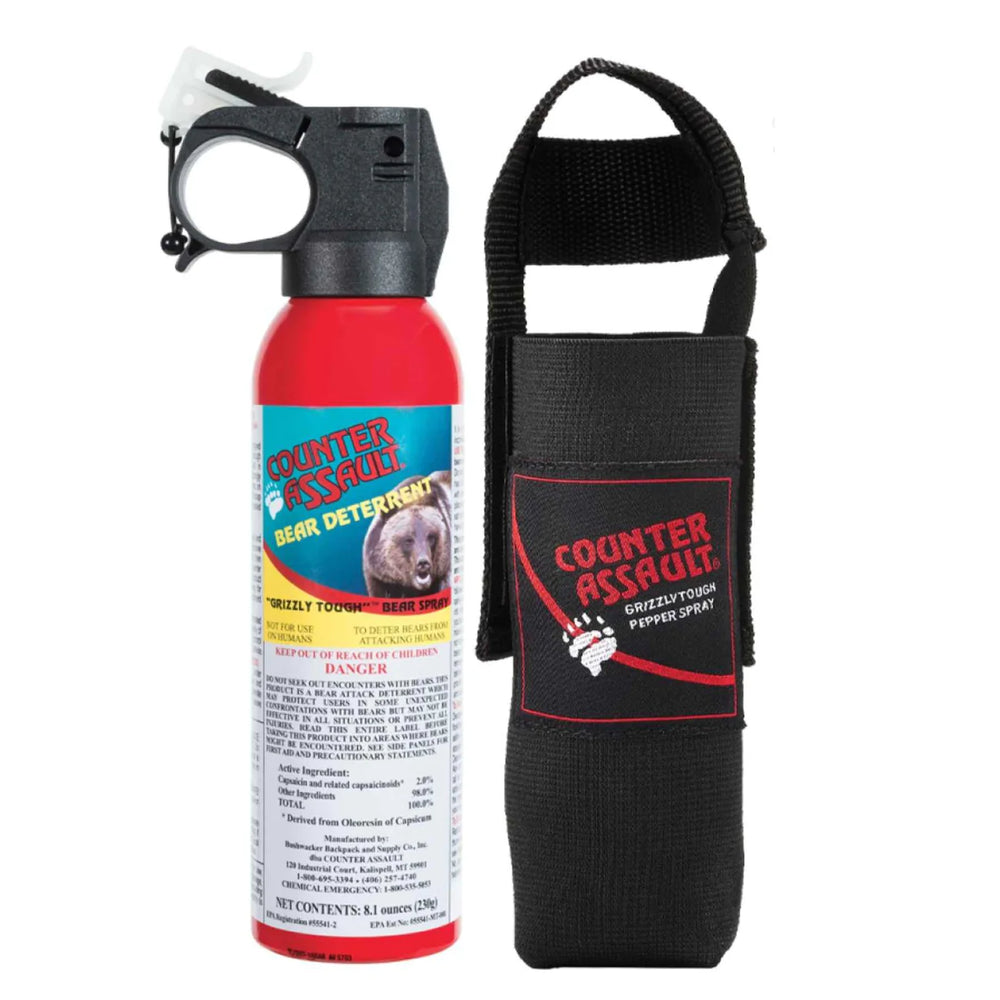 Counter Assault 8.1oz Bear Spray with Holster - Saratoga Outdoors