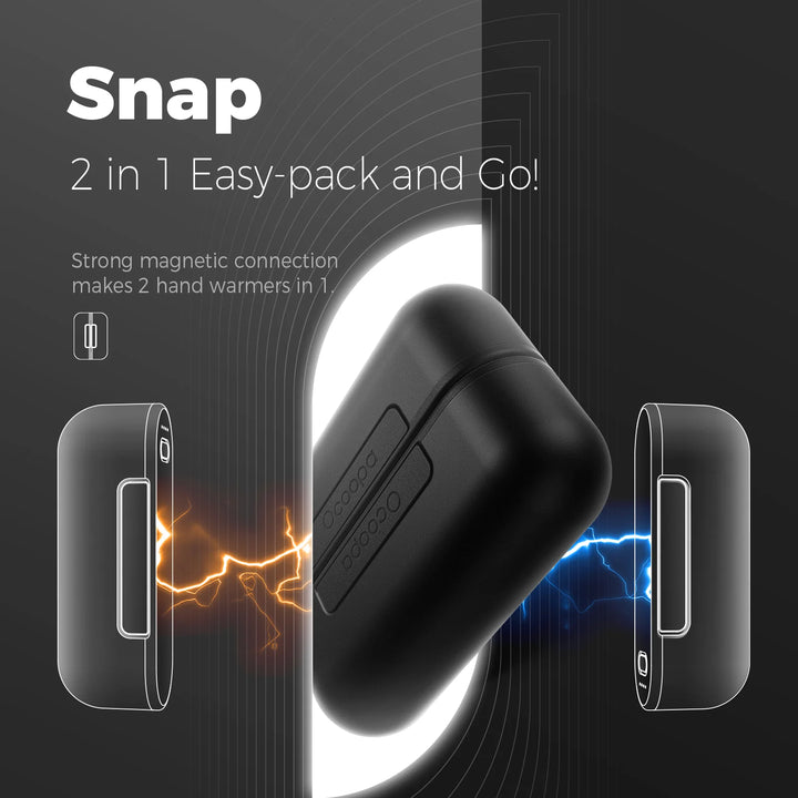 Ocoopa UT2s Rechargeable Hand Warmer Black Ocoopa