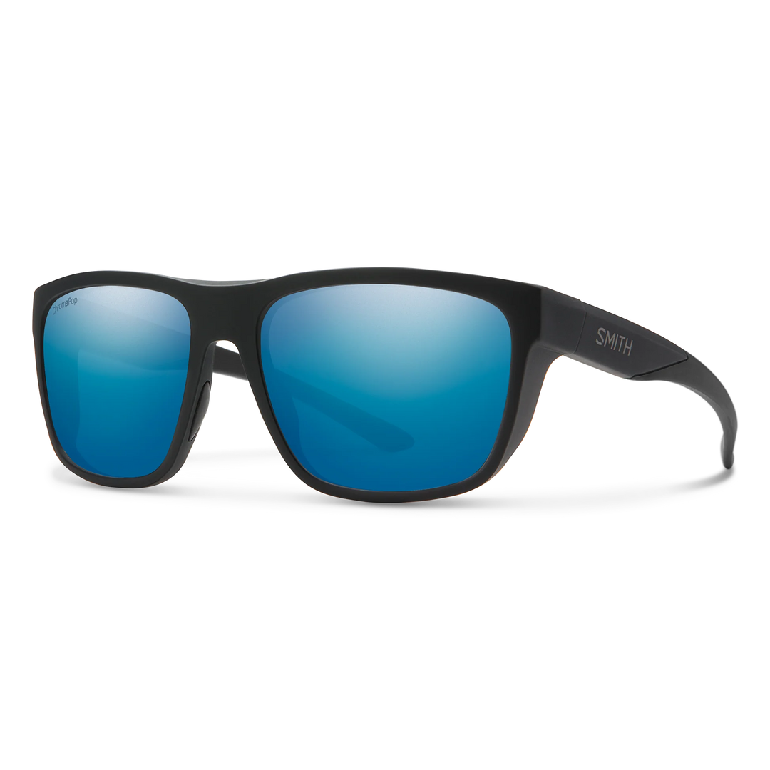 Smith Optics Barra Sunglasses (Glass Matte Black/Polarized Blue Mirror) Smith Optics