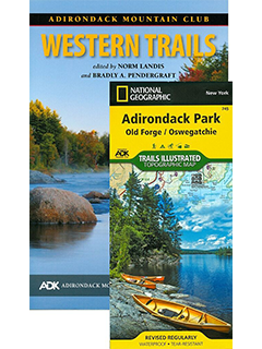 Adirondack Mountain Club Hiking Guide Book & Map Pack Adirondack Mountain Club