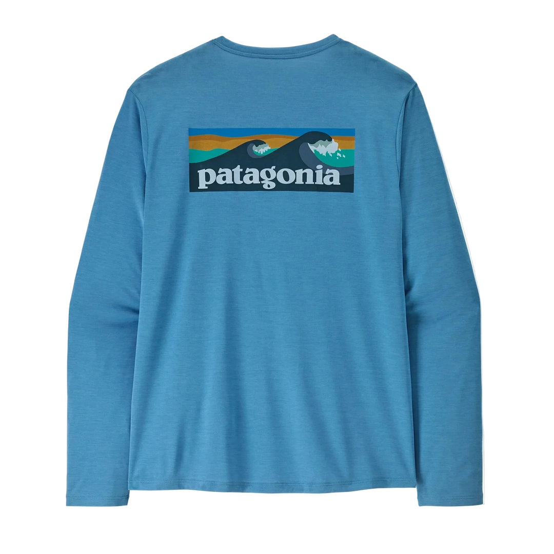 Patagonia Men's Long-Sleeve Capilene Cool Daily Shirt - Boardshort Logo Patagonia