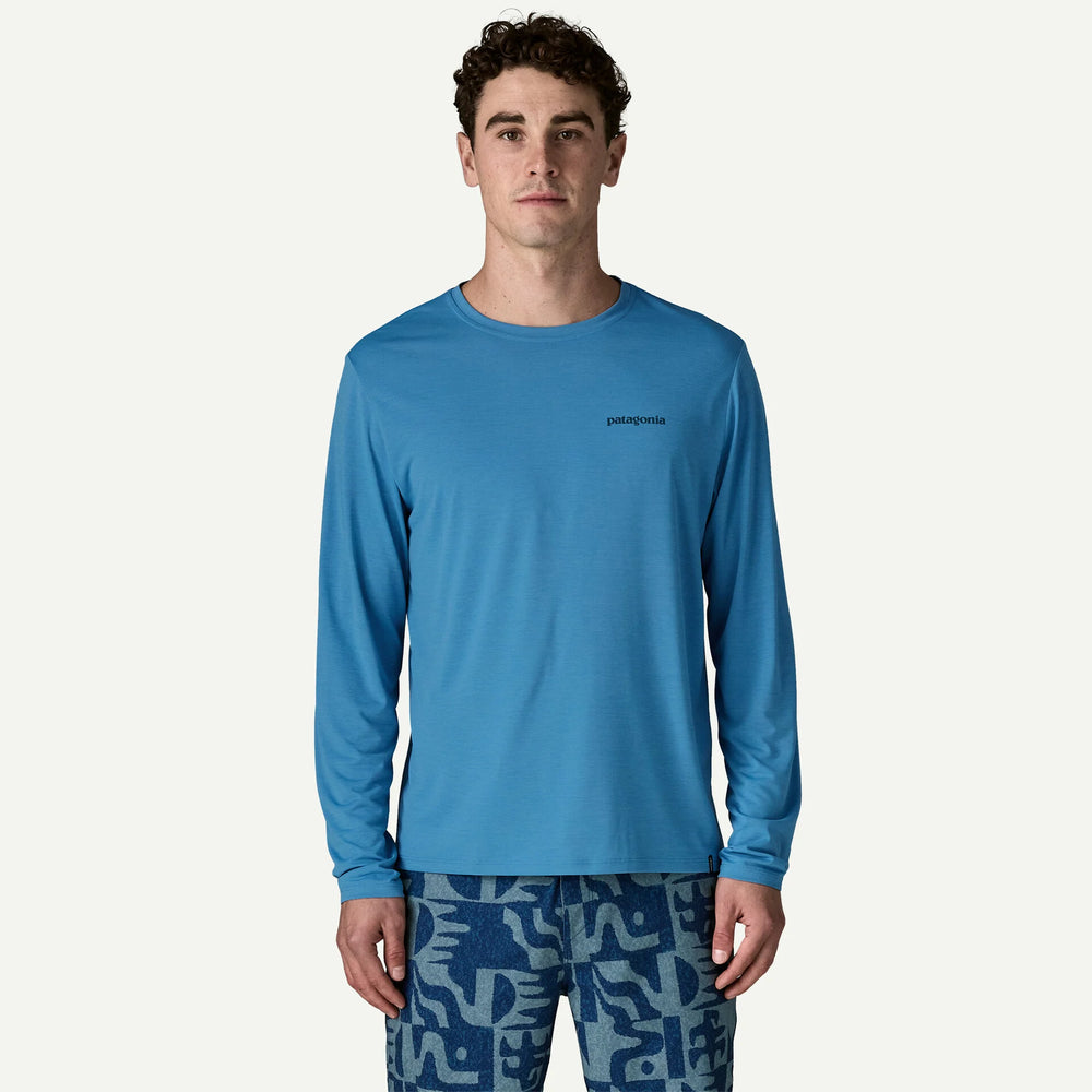 Patagonia Men's Long-Sleeve Capilene Cool Daily Shirt - Boardshort Logo Patagonia