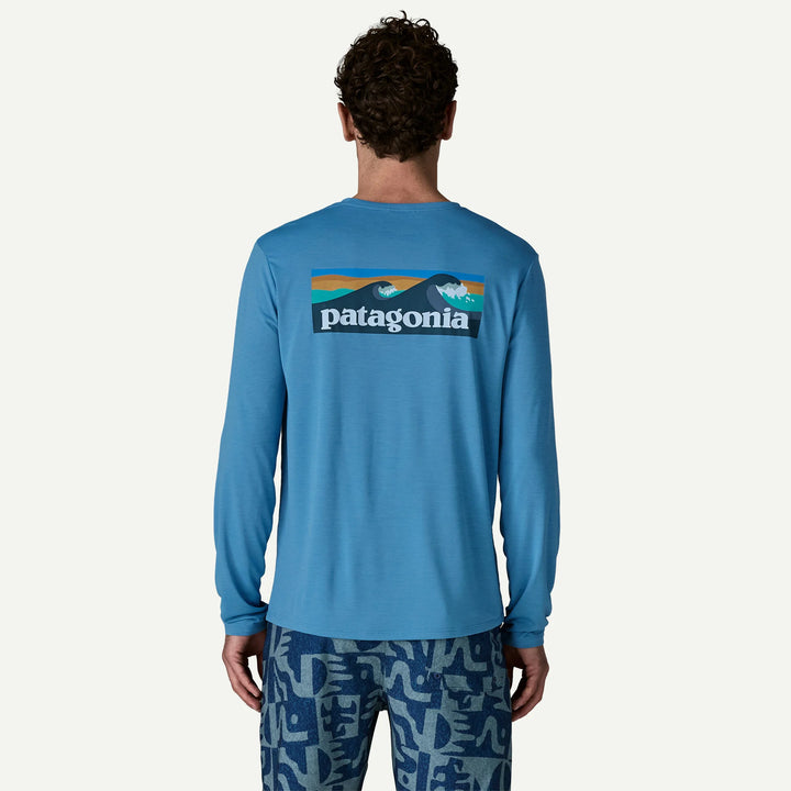 Patagonia Men's Long-Sleeve Capilene Cool Daily Shirt - Boardshort Logo Patagonia