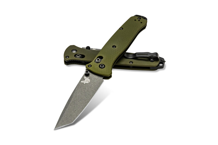 Benchmade Bailout Woodland Green Aluminum