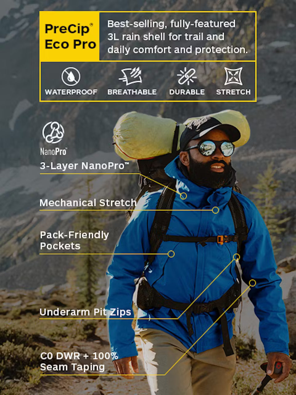 Marmot Precip Eco Jacket Men's Precip Stretch Jacket Marmot