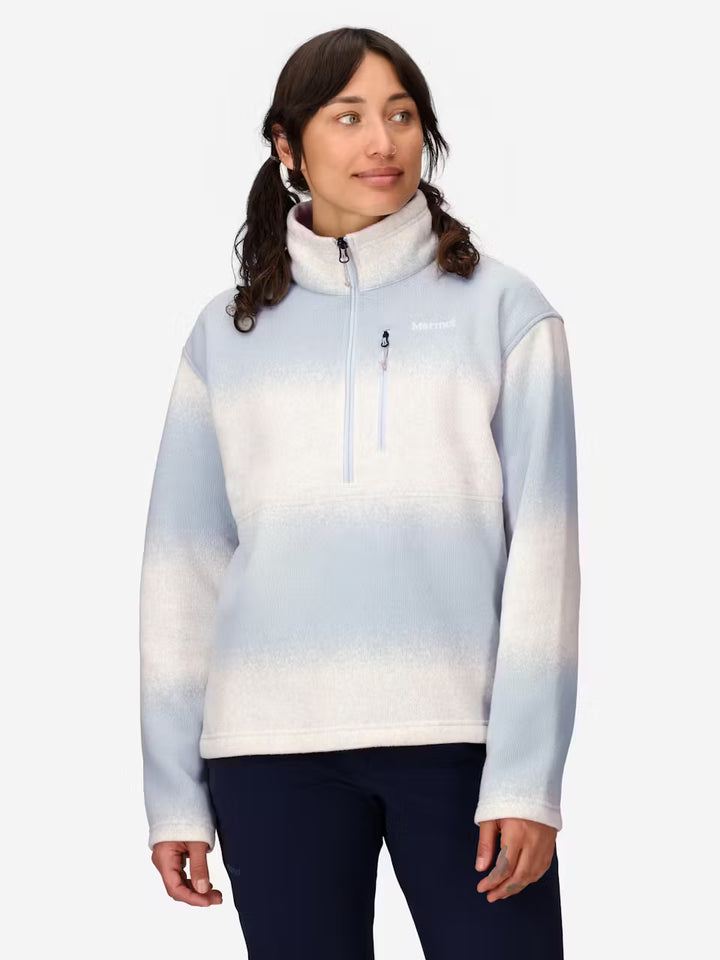 Marmot Women's HW Drop Line Printed 1/2 Zip Marmot
