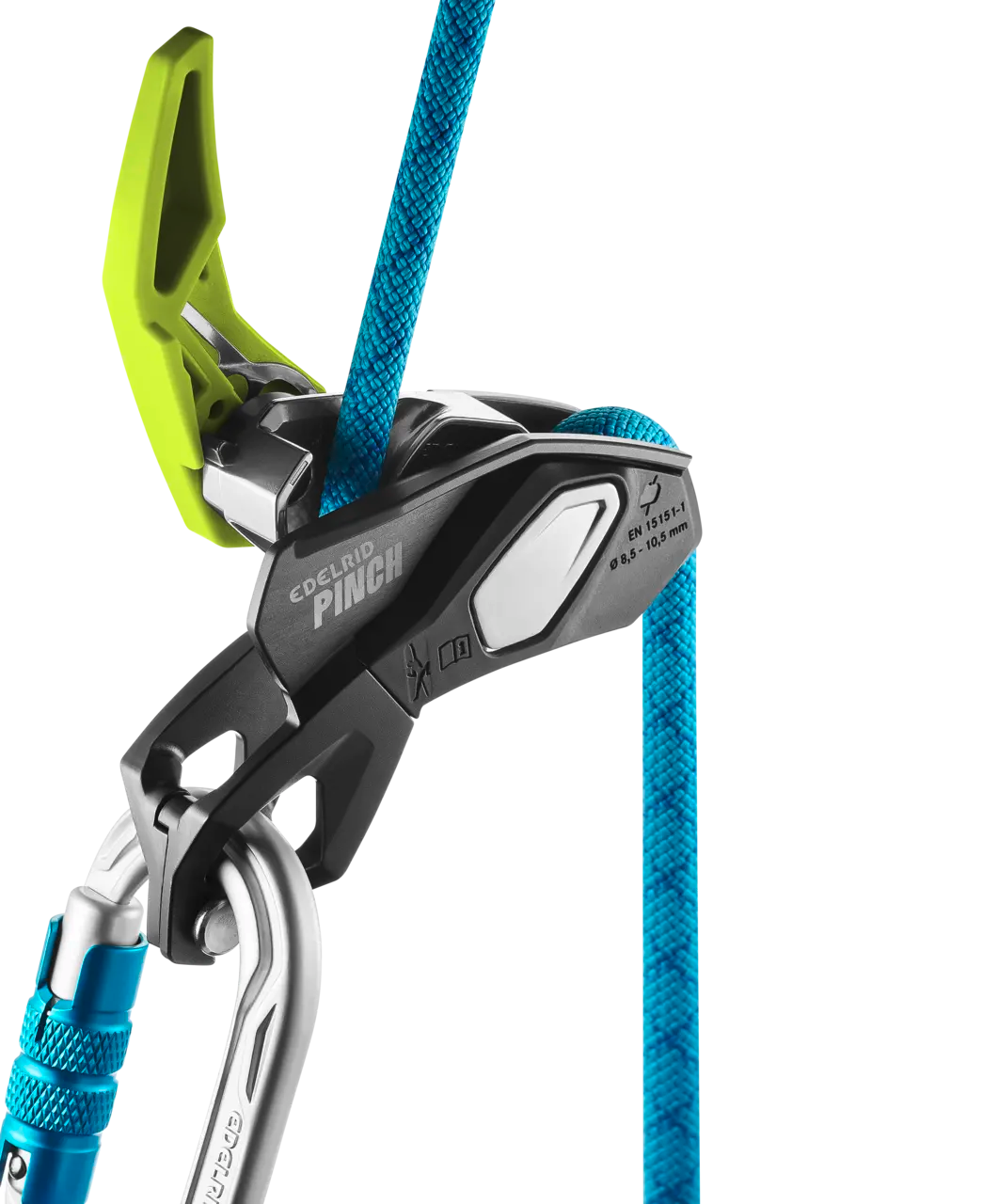 EDELRID Pinch Belay Device Anthracite-Oasis Edelrid