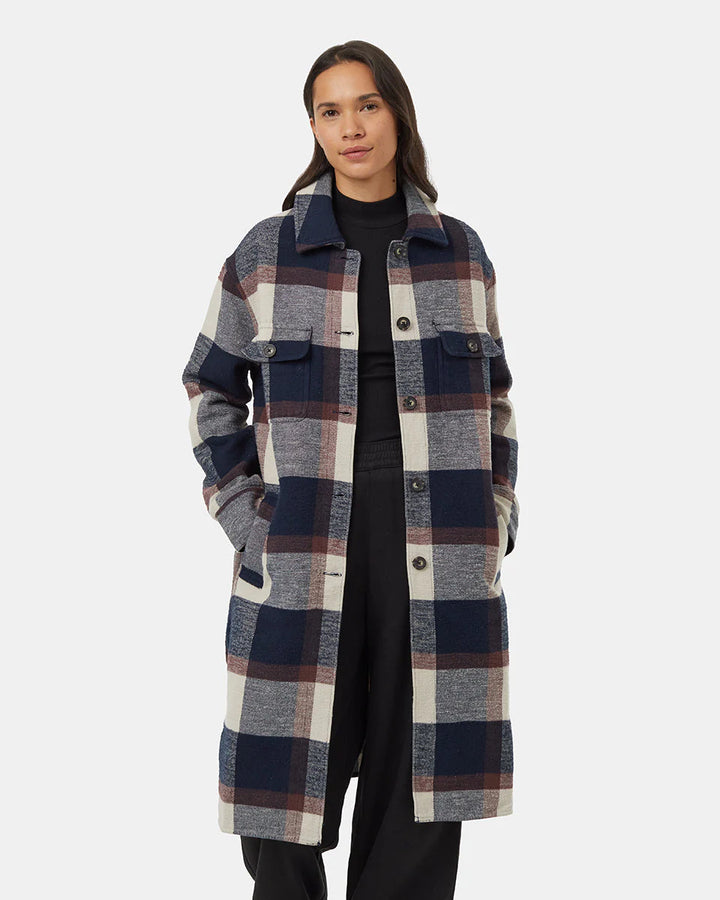 Tentree Women's Heavy Weight Flannel Long Jacket