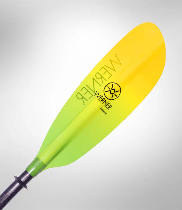 Werner Camano 2 Piece Straight Shaft Fiberglass Paddle Werner Paddles