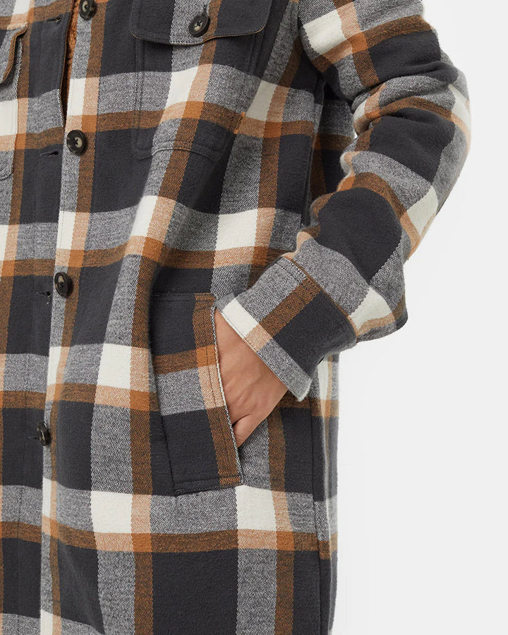 Tentree Women's Heavy Weight Flannel Long Jacket