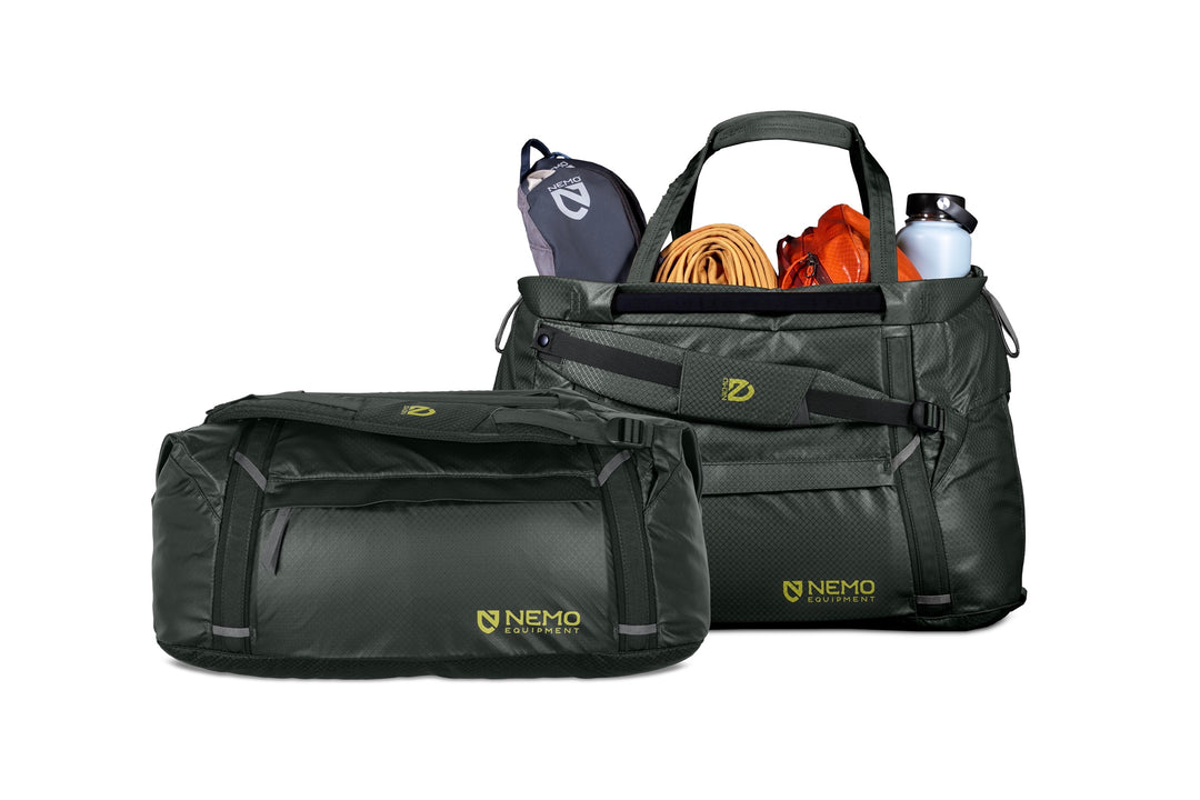 NEMO Equipment Double Haul Convertible Duffel 55L (Black) Nemo Equipment