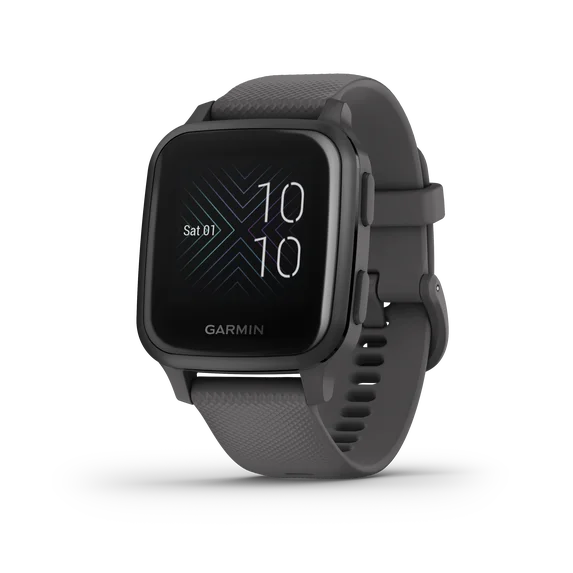 Garmin Venu Sq (Aluminum Bezel with Shadow Grey Case and Silicone Band) GARMIN