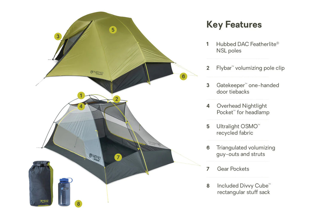 NEMO Equipment Hornet OSMO 3-Person Tent Nemo Equipment