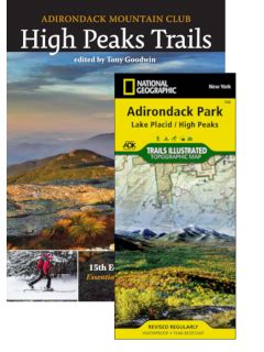 Adirondack Mountain Club Hiking Guide Book & Map Pack Adirondack Mountain Club