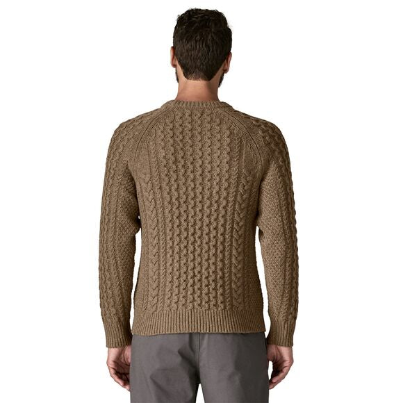 Patagonia Men's Recycled Wool Blend Cable-Knit Crew Patagonia