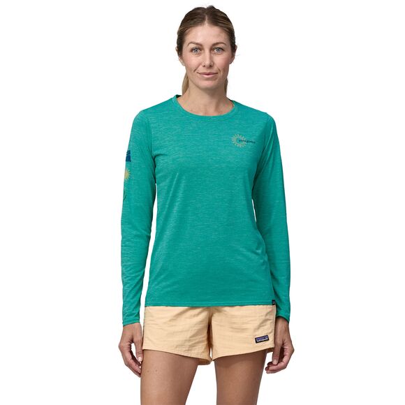 Patagonia Women's Long Sleeve Capilene Cool Daily Graphic Shirt - Waters