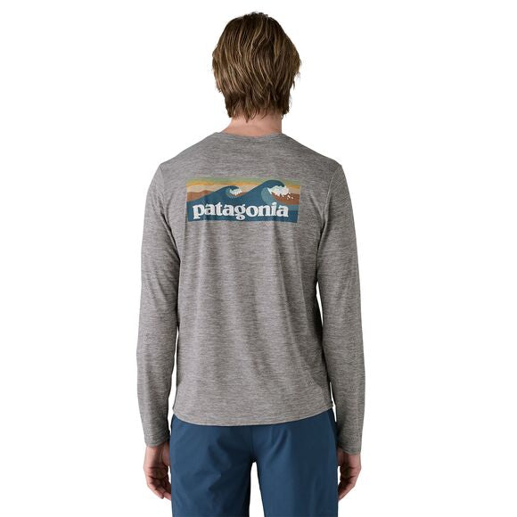 Patagonia Men's Long-Sleeved Capilene Cool Daily Graphic Shirt - Waters