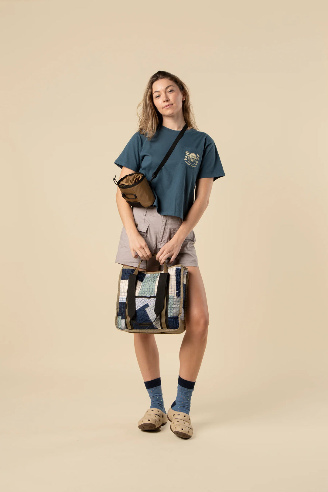 The Landmark Project Women's Short Sleeve Boxy Pocket Tee Landmark Project