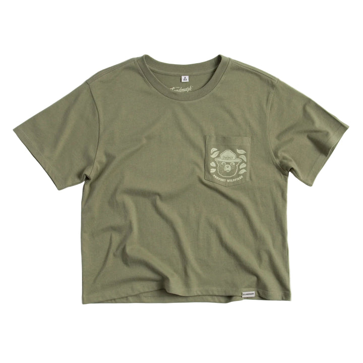 The Landmark Project Women's Short Sleeve Boxy Pocket Tee Landmark Project