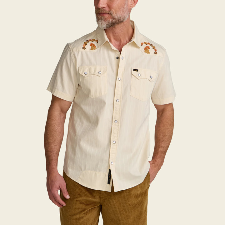 Howler Brothers Men's Crosscut Deluxe Snapshirt Short Sleeve Howler Brothers